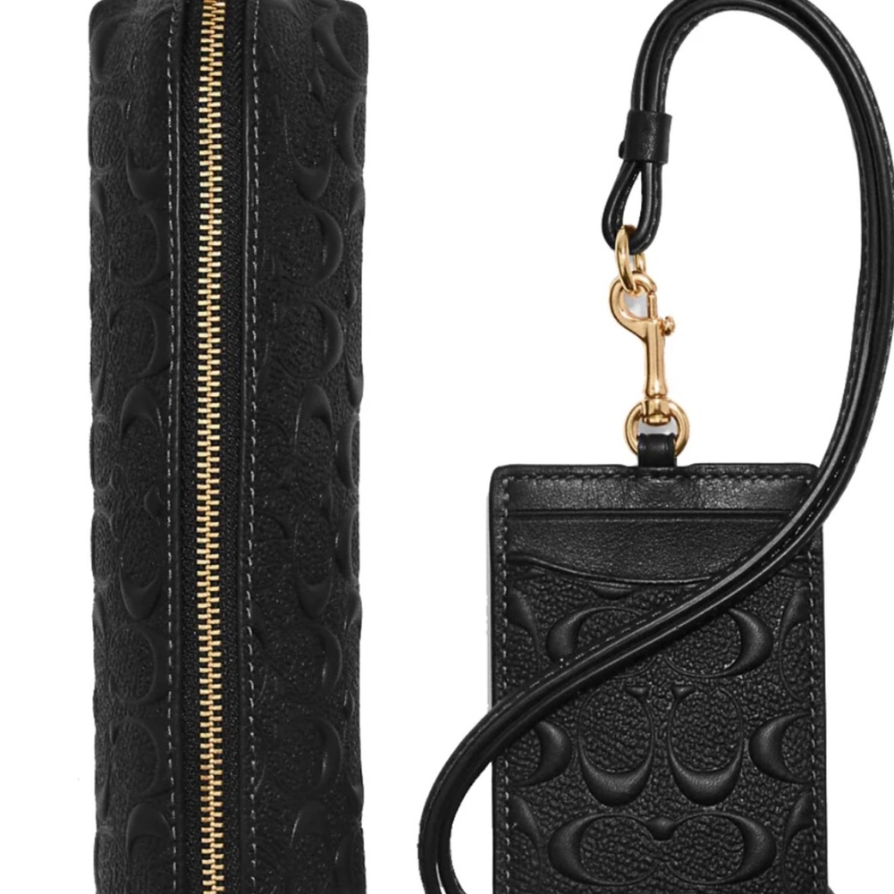 Coach Lanyard And Pencil Bag Boxed Set - Picture 2 of 7